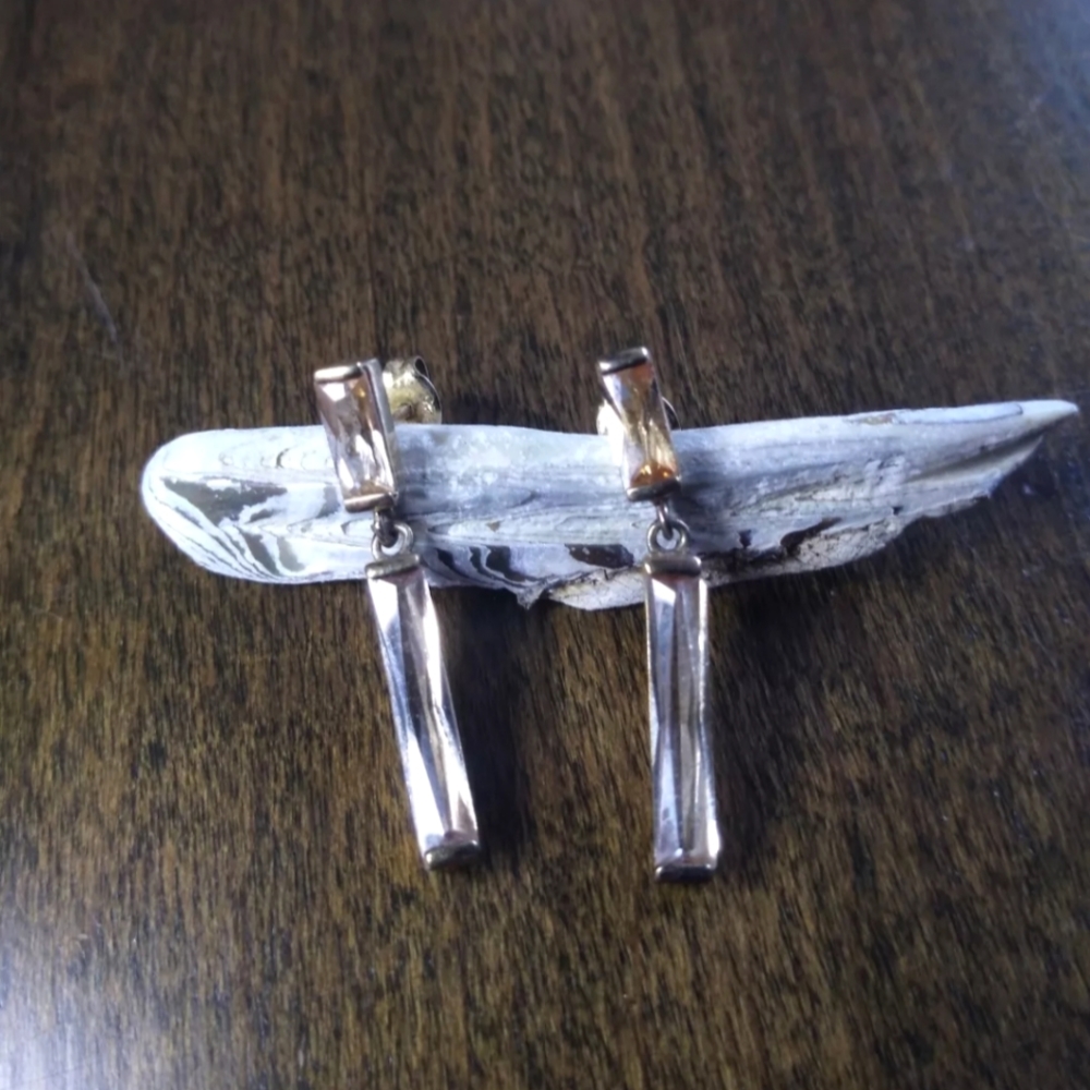🎃 Vintage cut crystal earrings